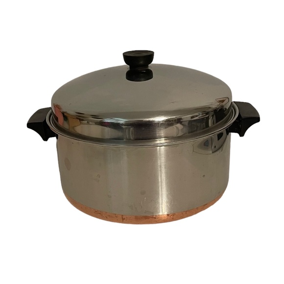 Vintage Revere Ware 6 Quart Copper Clad Pot w/ Dome‎ Lid Model #78 - Picture 1 of 6
